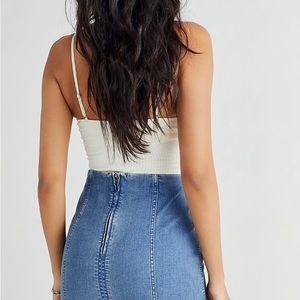 Free People denim skirt